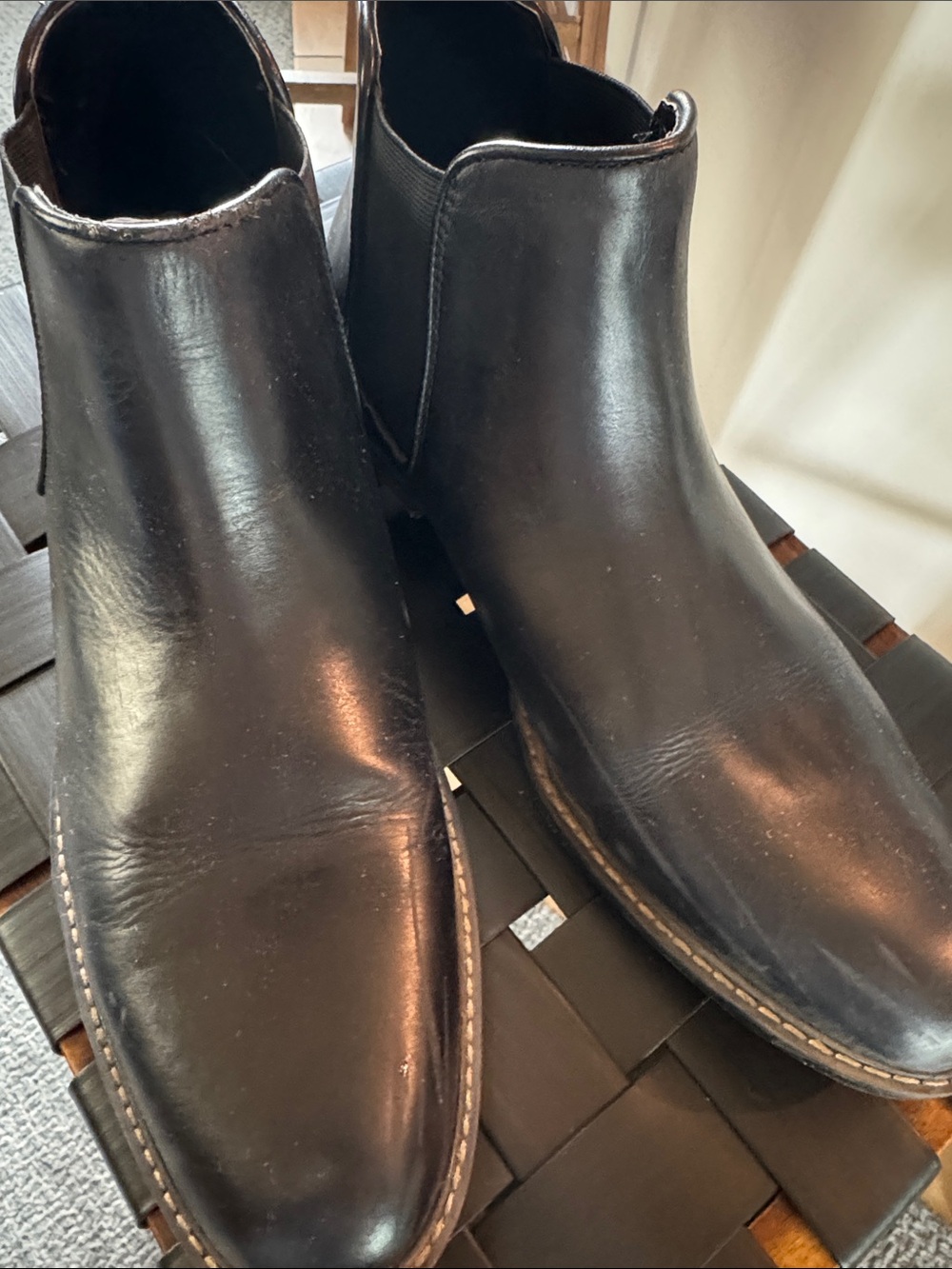 Nordstrom Black Leather Chukka Boots